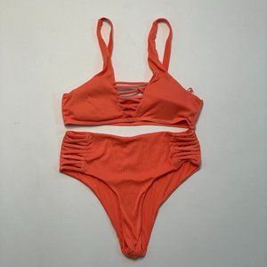 Coral Pink Bathing Suit